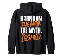 Brandon Personalized Name The Man The Myth The Legend Zip Hoodie