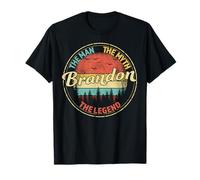 Brandon The Man The Myth The Legend Men Personalized Name T-Shirt