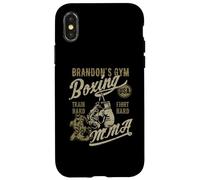 Brandon's Gym Boxing MMA Retro Design for the Name Brandon Case for iPhone X/XS