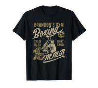 Brandon's Gym Boxing MMA Retro Design for The Name Brandon T-Shirt