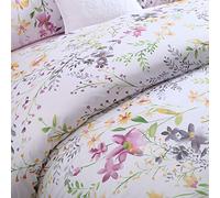 Brandream 100% Soft & Durable Egyptian Cotton Full Size - 3 Piece Floral Print Design Duvet Quilt Cover Sets Elegant Dorm Bedding