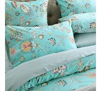 Brandream Boho Paisley Duvet Cover Set King Size (1 Duvet Cover + 2 Pillow Shams) Cotton Teal Print Luxurious Damask Floral Bedding Ultra-Soft Breathable Egyptian Cotton