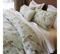 Brandream French Country Garden Duvet Cover King Size and 2 Pillowcases 100% Egyptian Cotton Floral Bedding Set Asian Style Tapestry Pattern Chinoiserie Peony Blossom Tree Branches Design (Mint Green)