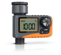 Brandson - Digital Water Computer, Watering timer, Water flow meter, Practical water meter for the garden IPX5, Automatic and Time-Saving Irrigation, Rain Delay, indoor and outdoor use