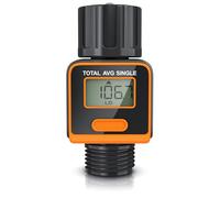 Brandson Digital water meter, Watering timer, Water flow meter, Practical water meter for the garden IPX6, 4 water consumption control modes, indoor and outdoor use