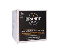 Brandt Beef Tallow Pure Beef Fat Commercial Cooking 50 lb Bulk Made USA | Bulk Rendered Beef Fat for Restaurants, Food Service, Catering & Commercial Kitchens - High Smoke Point Frying Fat