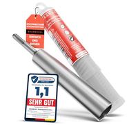 Brandvoll® SDS Plus ground nail driver perfect for countersinking deep earth, ground spikes, rod earths. L 170 mm, Ø 25 mm outer, diameter 20 mm inside (SDS-Plus 20 mm)