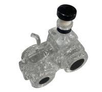 Brandy Pouring Carafe - Amber Compact Design, Vintage Drink Container, Refined Spirit Pitcher, Premium Beverage Pourer | Decorative Alcohol Carafe Amber Elevating Stylish Serving Moments Across