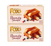 Brandy Snaps | 2 x 100g Boxes | Classic Crisp Rolled Ginger Biscuits | Vegetarian Sweet Treats | 200g Sharing Dessert Biscuits for Tea Coffee & Gifting