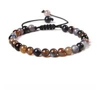 Branets Beads Bracelet, Natural 6mm Gemstone Stone Bracelet for Women Crystal Bracelet for Adjustable Lucky Stone Bracelets Jewelry