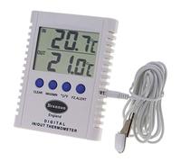 Brannan Digital Max Min Thermometer Indoor Outdoor with Large Display and 2m Probe Cable for Fridge Freezer Greenhouse Garden