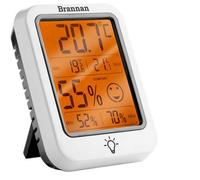 Brannan Indoor Digital Room Thermometer Hygrometer With Max Min Recording And Backlight Lcd