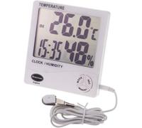 Brannan Jumbo Digital Max Min Thermometer And Hygrometer With Clock Indoor Outdoor