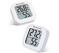 Brannan Twin Pack LCD Room Thermometer Indoor Humidity Meter Hygrometer