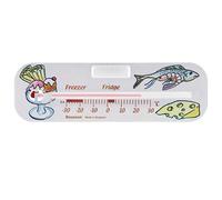 Brannan White Horizontal Fridge Thermometer 130mm - Ice-cream Sundae