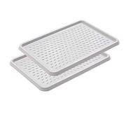 BranQ - Home essential BranQ Plastic Shoe Rack, PP, lightgrey, 2-pcs