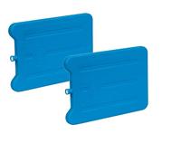 BranQ - Home essential Set of 2 cooling inserts for tourist refrigerators 185 ml for lunch, cooler and cooler, made of high quality plastic, BPA free, blue, 166 x 111 x 10 mm