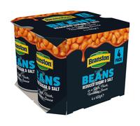 Branston Reduced Sugar and Salt Baked Beans, 410 g (Pack of 4)