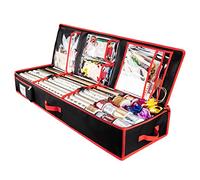 BRANTMAKER Wrapping Paper Storage Container, Gift Wrap Organizer