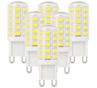 Brantoo 3W G9 LED Bulbs Cool White 6000K 580LM-Equivalent to 40W Halogen, Flicker-Free Capsule Bulbs for Home Lighting - GU9 LED Light Bulbs Non-Dimmable, 220-240V, Pack of 6