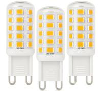 Brantoo 3W G9 LED Bulbs Warm White 2700K 580LM-Equivalent to 40W Halogen, Flicker-Free Capsule Bulbs for Home Lighting - GU9 LED Light Bulbs Non-Dimmable, 220-240V, Pack of 3