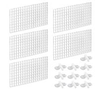 Braovattie Aquarium Divider Isolation Function for Tank Fish Separation | Isolates aggressive fish to improve survival, includes 10 dividers and 20 clips, size 30x15 cm with 15 mm holes.