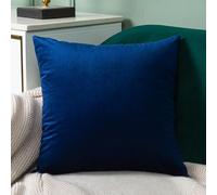 Braozaiw Set of 4 Velvet Cushion Covers 45 * 45cm Soft Decorative Pillow Cases with Invisible Zipper, Modern Series Color for Sofa Bedroom Livingroom Home Decor (navy, 45 * 45cm)