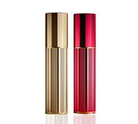 BRARIOS Perfume Atomiser Refillable, 2 Pcs Travel Size Portable Atomiser Spray,Mini Empty Perfume Bottle,Leak Proof Cologne Dispenser for Women and Man,5ml (Gold&Red)