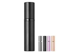 BRARIOS Perfume Atomiser Refillable, Empty Travel Perfume Atomiser, 5 ml Mini Portable Spray Bottle, Pocket Atomiser for On the Go (J-Black)
