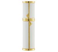 BRARIOS Perfume Atomiser Refillable,Travel Size Portable Atomiser Spray,Mini Empty Perfume Bottle,Leak Proof Cologne Dispenser for Women and Men,5ml (White(GD))