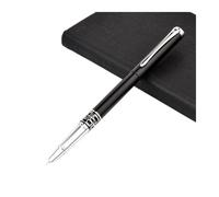 BRART Extra Fine Nib 0.38mm Fountain Pen for Finance Luxury Metal Ink Pens Office Supplies School Supplies Birthday Gift(Black)