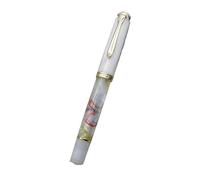 BRART Piston Fountain Pen New Transparent EF/F/M 0.38/0.5/0.7mm Nib Writing Ink Pen Office School Supplies(A,Schmidt B(1.0mm))