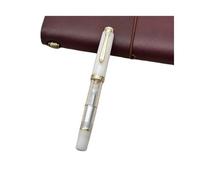BRART Piston Fountain Pen New Transparent EF/F/M 0.38/0.5/0.7mm Nib Writing Ink Pen Office School Supplies(G,Schmidt B(1.0mm))