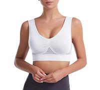 Bras for Women Bralettes Nursing Bra Sloggi Women's Sports Plus Size UK Full Coverage Wirefree Workout Non Padded Ultimate Running Wired Body Sport Seamless White 3XL