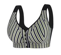 Bras for Women Front Closure Lightly Lined No Underwire T Shirt Bras for Everyday Full Coverage Comfort Supportive Bralette Women's Bras (Black, 36F)