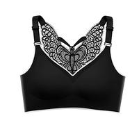 Bras for Women Fully Adjustable Sexy Butterfly Back Womens Bra Seamfree Non Wired Padded Bralette Comfy Lightly Effortless Fit Brassiere Smooth Full Figure Push Up Tank Top