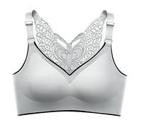 Bras for Women Fully Adjustable Sexy Butterfly Back Womens Bra Seamfree Non Wired Padded Bralette Comfy Lightly Effortless Fit Brassiere Smooth Full Figure Push Up Tank Top