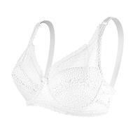 Bras for Women Multipack Bras with Pockets Well Sexy Feeling Thin No Buckle Unit Type Lace Underwear Wireless Bra for Woman Bras for Women Multipack Bras with Pockets (White, XXXL)