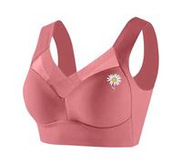 Bras for Women Multipack Support Beauty Lace Non Padded Minimiser Full Figure Bra 2 Cups Bras Underwire T-Shirt Bras T-Back Full Figure Plus Size Unlined Bra Light Pink