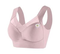 Bras for Women Multipack Support Beauty Lace Non Padded Minimiser Full Figure Bra 2 Cups Bras Underwire T-Shirt Bras T-Back Full Figure Plus Size Unlined Bra Pink
