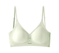 Bras for Women No Underwire Supportive ush p Bralettes Wireless Full Coverage Bras for Large Breasts (Green, XL)