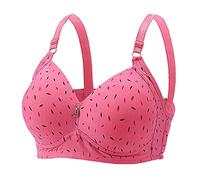 Bras for Women Non Wired Adjustable Straps Elastic Bra Push Up Floral Underwear Spaghetti Straps Brassiere Impact Support Convertible Pads Bras Seamless Wireless Everyday Bras Offers of The Day