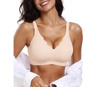 Bras for Women Non Wired Seamless Wireless Push Up Bra Comfort Support Sleep Bralettes for Womens Ladies Shapermint Bras Soft Tshirt Padded Zero Feel Bralettes Regular and Plus Size Everyday Bra