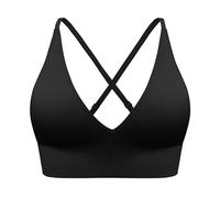 Bras for Women Non Wired Support Everyday Seamless Soft Comfort Full Coverage Wireless Padded Bra Valentine Comfortable Comfort Soft Non Wired Ladies Sleep/T-Shirt Bra Black