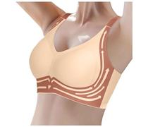 Bras for Women Non Wired, Wireless Bras for Women Uk Large Bust, Underwear Comfort and Double Support for Large Bust Push Up Seamless Non Wired Support Full Coverage Everyday Bralettes
