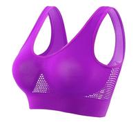 Bras for Women Plus Size Sports Bras Seamless Comfortable Crop Top Soft Breathable Lingerie Ladies Bras Bralette Leisure Stretch Everyday Bra Push up Underwear for Yoga Fitness Exercise