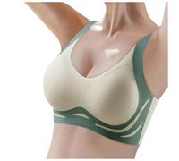 Bras for Women, Push Up Bra, Women's Comfortable Large Thin Sagging Side Breast Beauty Back Shining No Steel Ring Wrapping Bra