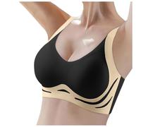 Bras for Women, Push Up Bra, Women's Comfortable Large Thin Sagging Side Breast Beauty Back Shining No Steel Ring Wrapping Bra