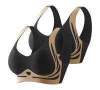 Bras for Women UK Push Up Non Wired 2 Piece Support Lift Wireless Push-Up No Underwire Plus Size Bra for Sagging Breasts Seamless Wire Free Comfort Full Coverage Summer Wire-Free Comfy Bra