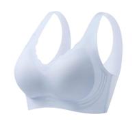 Bras for Women Untouched Lingerie with Large Breasts Small Size No Ring Breathable Sports Bra Strapless Womens Underwire (Blue, XXL) Non UK Bralettes Plus Black Push Up Wireless Bust Seamless
